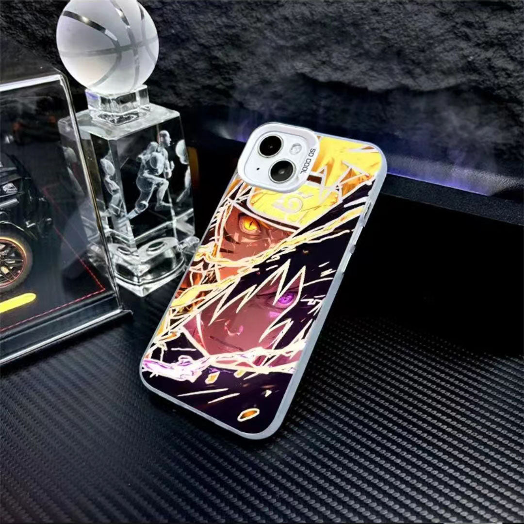 Coque de téléphone antichoc en silicone Uchiha Sasuke pour iPhone
