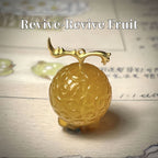 Ensemble collier et pendentif en agate naturelle faits à la main Luffy Fruit du démon