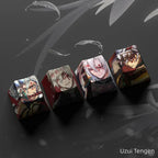 Capuchon de clavier mécanique créatif transparent Nezuko/Tanjirou/Tokitou Muichirou mignon