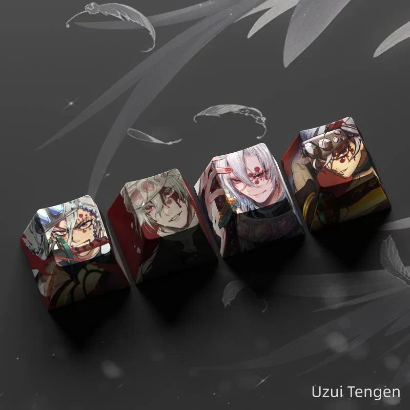 Capuchon de clavier mécanique créatif transparent Nezuko/Tanjirou/Tokitou Muichirou mignon