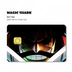 Autocollants de carte bancaire Luffy/Zoro épaissis avec gommage cristal personnalisés