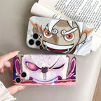 Coque de téléphone Luffy/Zoro en silicone antichoc pour iPhone