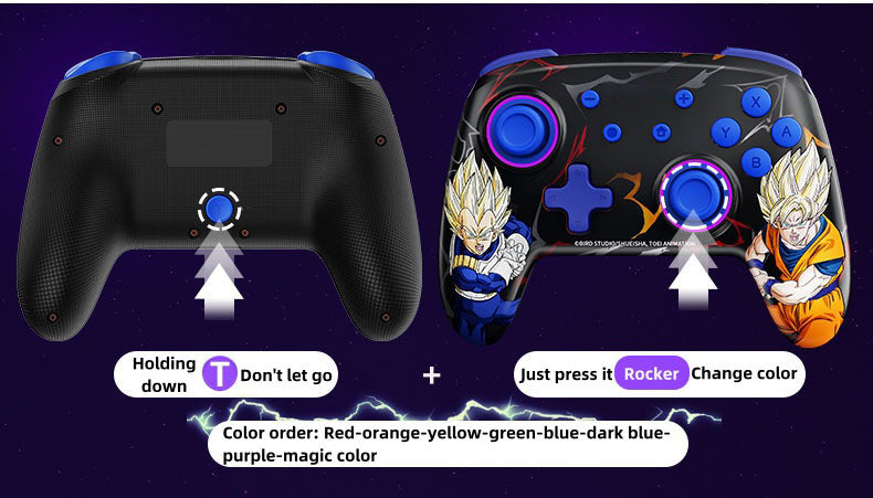 Manette de jeu Goku/Vegeta Sensible, contrôle précis, prise en main confortable, profitez de la passion du jeu