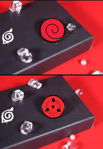 Collection de badges métalliques susuke/itachi/kakakshi Mangekyou Sharingan
