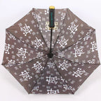 Demon Slayer Tanjiro Zenitsu Shinobu Katana Sword Handle Umbrella, Anime Pattern Windproof Straight Rain Sun Umbrella