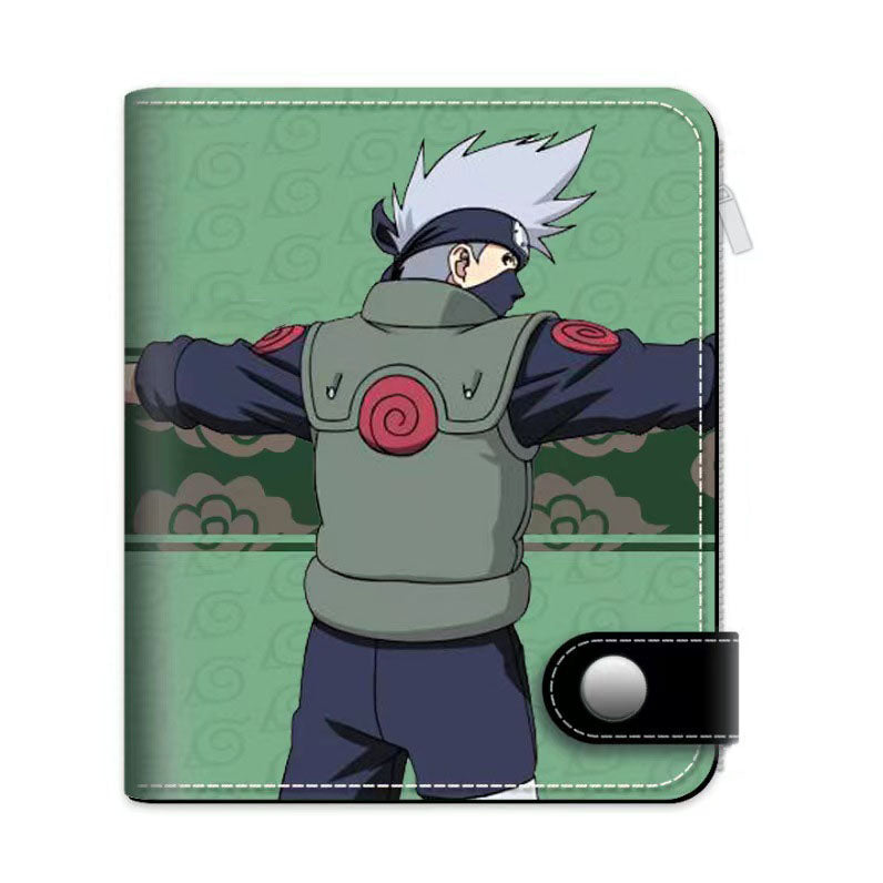 Portefeuille en cuir exquis Sasuke/Itachi/Kakashi avec design grande capacité et excellente qualité