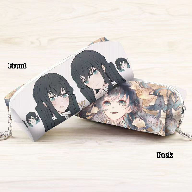 Tanjirou/Nezuko exquise trousse multi-fonctionnelle avec compartiments astucieux et motifs originaux