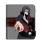Portefeuille en cuir exquis Sasuke/Itachi/Kakashi avec design grande capacité et excellente qualité