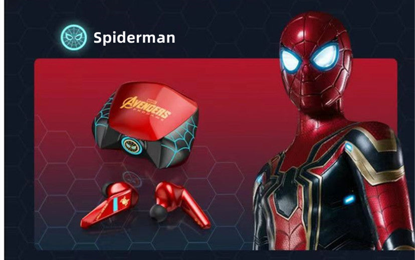 Marvel Spider‑Man Uzumaki Naruto Combo Pack, Wireless Bluetooth Earphones & Kunai Utility Knife