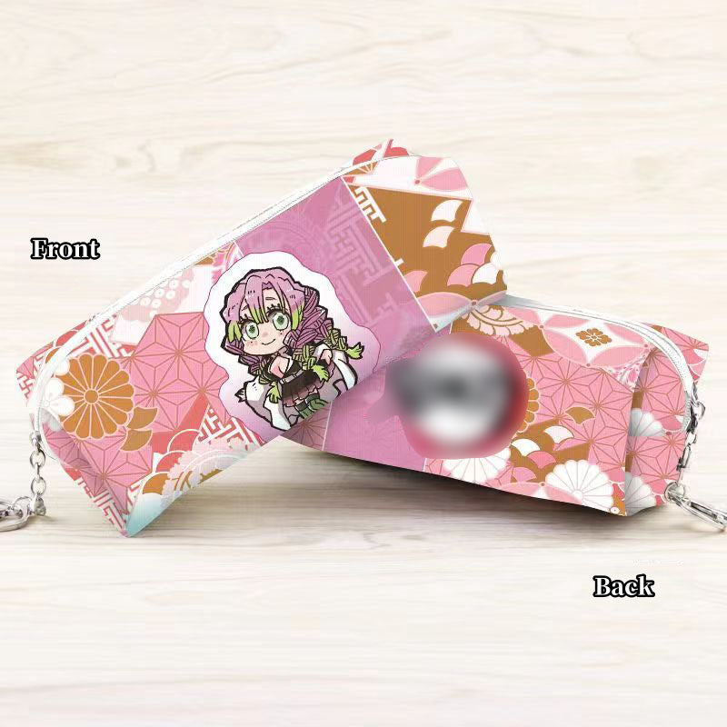 Tanjirou/Nezuko exquise trousse multi-fonctionnelle avec compartiments astucieux et motifs originaux
