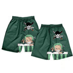 Shorts d'été Luffy/Zoro/Sanji/Chopper Pantalon imprimé texte exquis