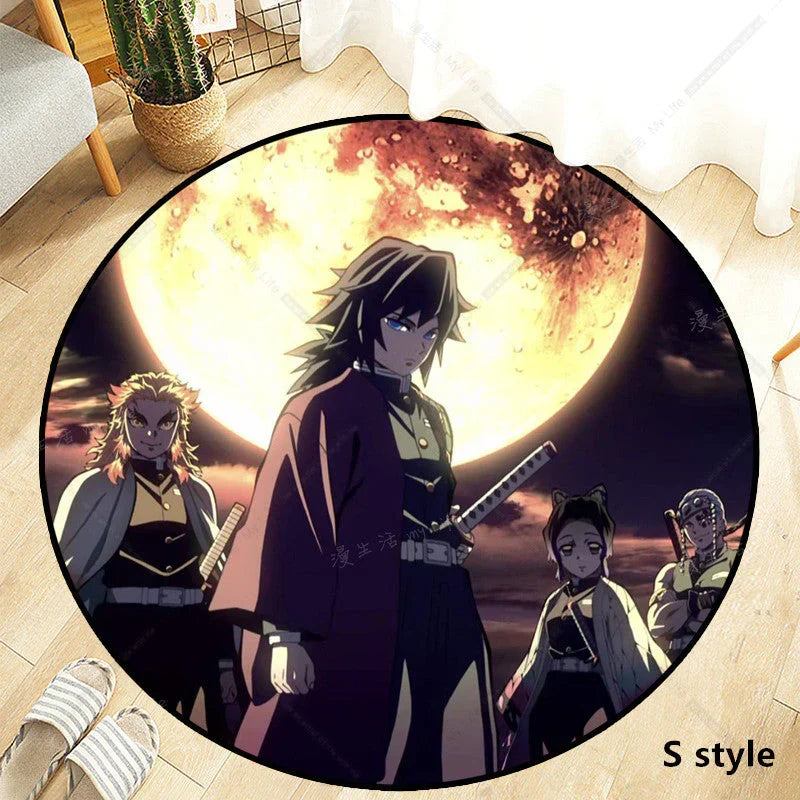 Tapis de maison Kamado Tanjirou fait à la main, écologique, antidérapant et confortable