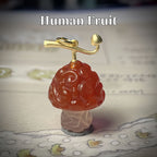 Ensemble collier et pendentif en agate naturelle faits à la main Luffy Fruit du démon