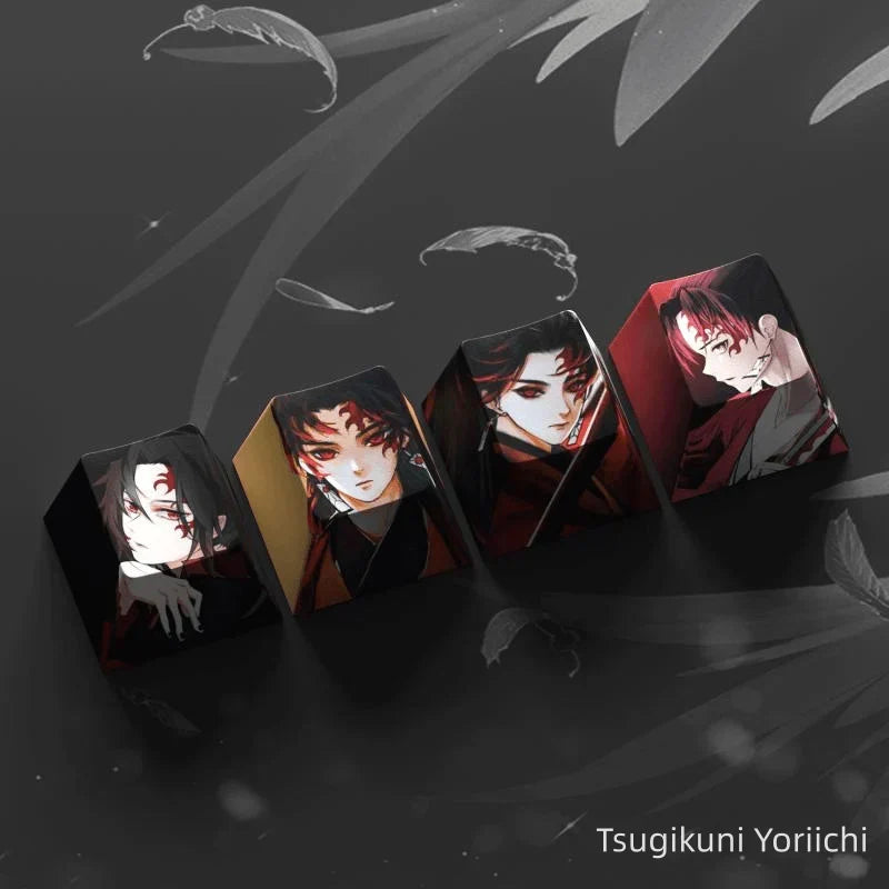 Capuchon de clavier mécanique créatif transparent Nezuko/Tanjirou/Tokitou Muichirou mignon