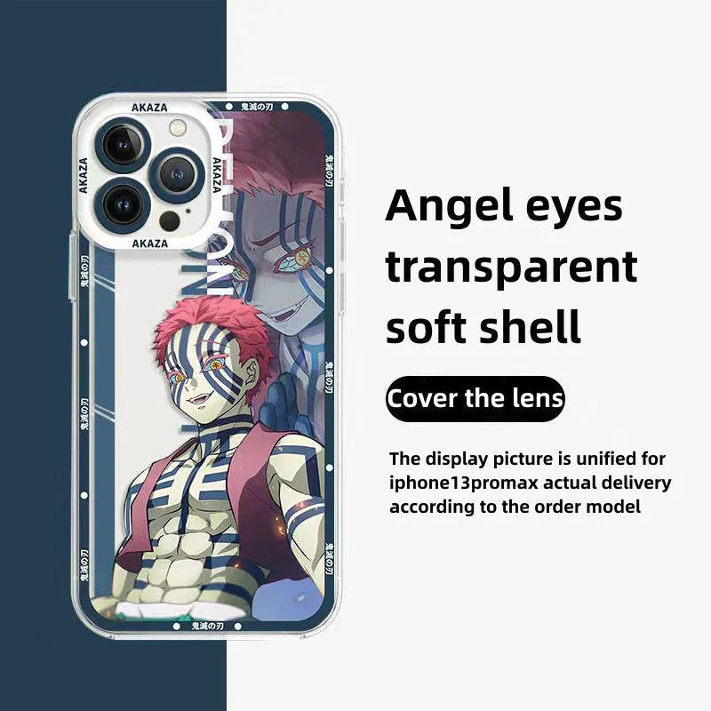 Coque de téléphone antichoc en silicone raffinée tendance Apple pour iPhone, Android Tanjirou/Nezuko