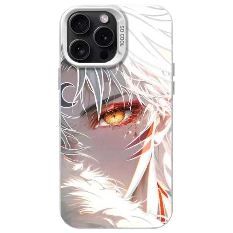 Coque de téléphone anti-collision en silicone tendance raffinée Inuyasha pour iPhone