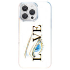 Jujutsu Kaisen Satoru Gojo LOVE Gradient Phone Case, Iridescent Hard Shell Cover