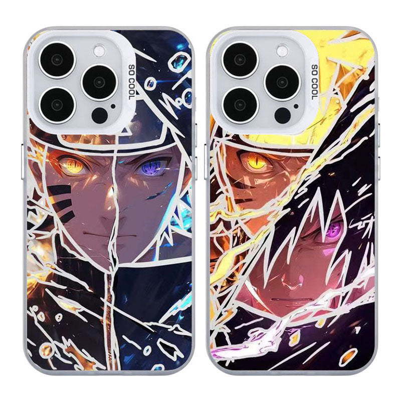 Coque de téléphone antichoc en silicone Uchiha Sasuke pour iPhone