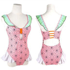 Nezuko/Tanjirou/Zenitsu/Inosuke Cosplay maillot de bain bikini femme sexy