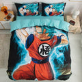 Parure de lit trois pièces Son Goku en pur coton pour un style BD attrayant