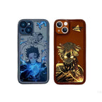 Coque de téléphone anti-collision en silicone exquise tendance Tanjirou/Zenitsu Apple