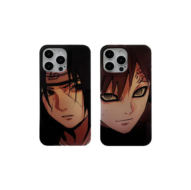 Coque de téléphone Itachi/Gaara Apple exquise en silicone anti-collision