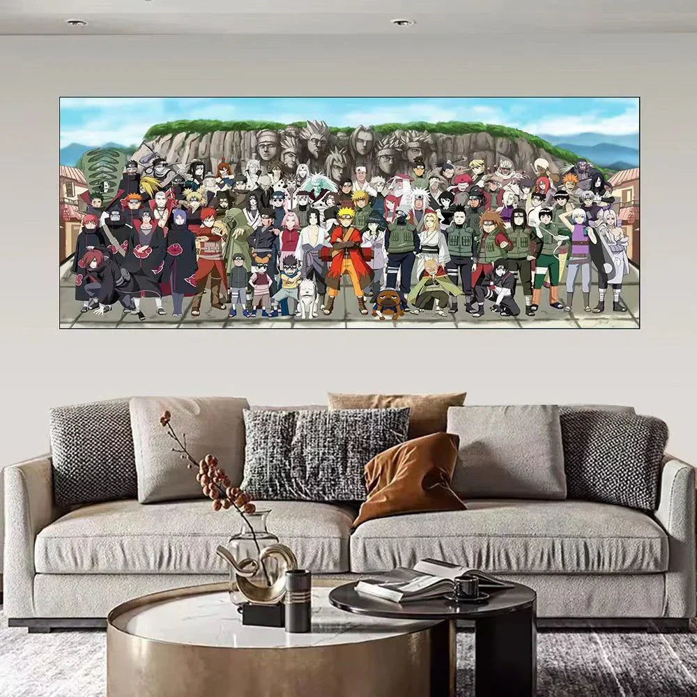 Dessin artisanal de famille Uzumaki, belle photo de dessin animé