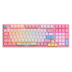 Clavier mécanique rose One Piece Chopper, clavier de jeu rétroéclairé RVB 108 touches