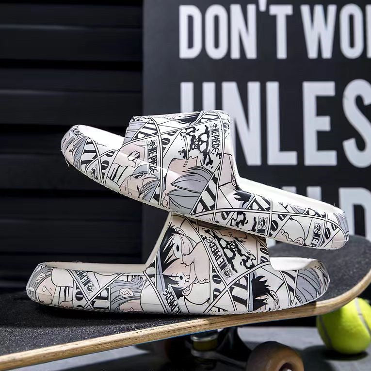 Luffy/Zoro Chaussons confortables, doux et stylés
