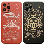 Coque Luffy/Law en silicone antichoc pour iPhone