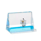 One Piece Thousand Sunny & Going Merry Liquid Floating Phone Stand - Anime Acrylic Desk Decor
