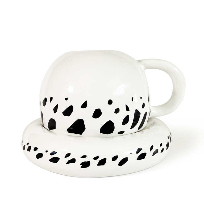 One Piece Trafalgar Law Hat Shaped Ceramic Mug, Anime Coffee Cup with Saucer