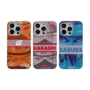 Coque de téléphone anti-collision en silicone tendance exquise Uzumaki/Sasuke/Kakashi Apple