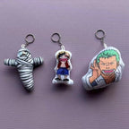 Porte-clés Luffy/Zoro avec Phrases Cultes