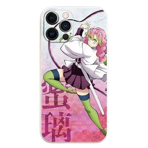 Coque de téléphone antichoc en silicone tendance exquise Kanroji Mitsuri Apple