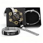 Naruto Anime Character Bracelet Set - Adjustable Stainless Steel Wristband