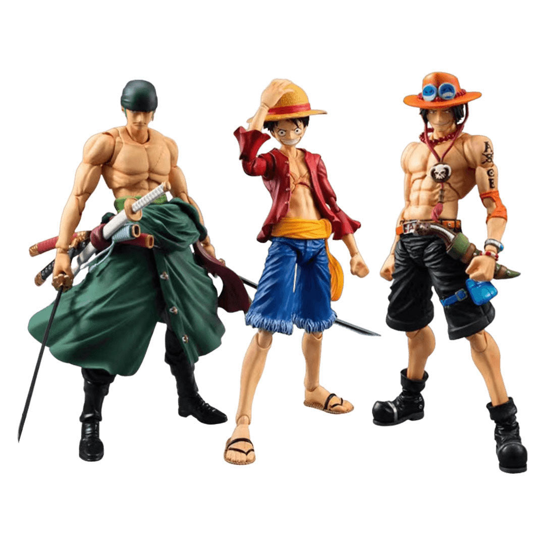Luffy/Zoro/Ace Movable Character Model Action Figure