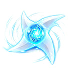 Naruto Rasengan Spiral Shuriken LED Light Up Cosplay Prop, 1:1 Replica Rotatable RGB Color Changing Glowing Ninja Shuriken Toy, Anime Cosplay Accessory Collectible Gift For Fans