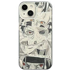 Coque de téléphone en silicone antichoc Sasuke/Itachi pour iPhone
