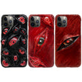 Coque de téléphone faite à la main Sasuke Sharingan - Coque en silicone anti-collision pour iPhone (tendance)