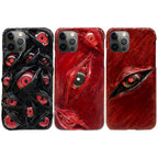 Coque de téléphone faite à la main Sasuke Sharingan - Coque en silicone anti-collision pour iPhone (tendance)