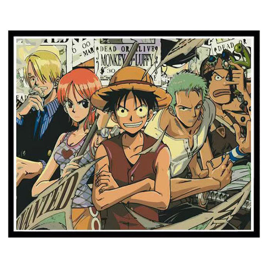 Luffy / Zoro / Nami Handsome Handicraft Doodle Digital Oil Painting