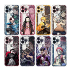 Coque de téléphone antichoc en silicone raffinée tendance Apple pour iPhone, Android Tanjirou/Nezuko