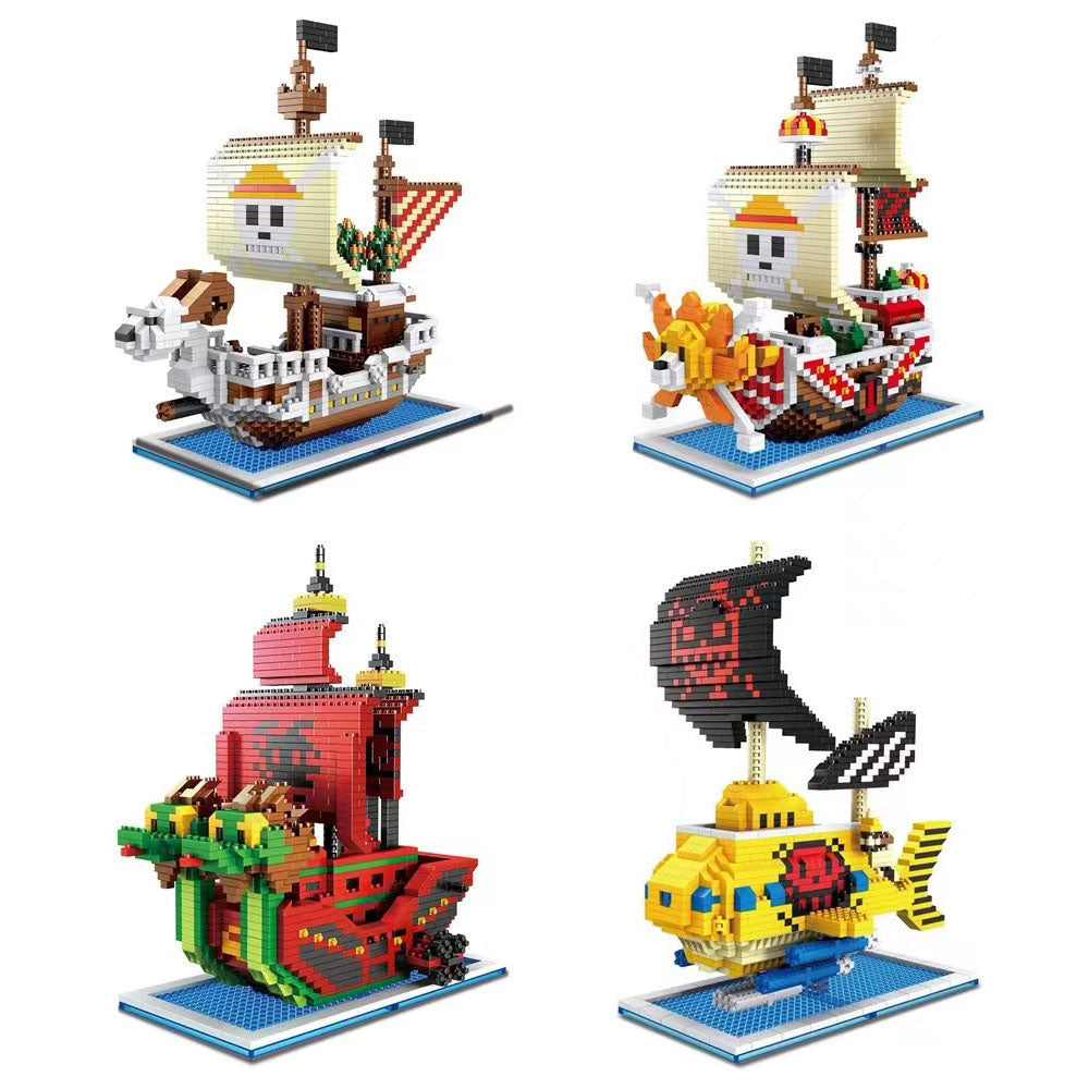 Sunny/Merry Building Blocks bateau pirate miniature