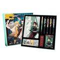 Coffret cadeau papeterie Tanjirou/Nezuko comprenant un stylo à bille et un carnet.