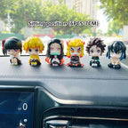 Personnages de Kamado Tanjirou assis, couchés, debout, ornements de modèle de voiture