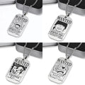 Collier de primes de personnages en titane Luffy/Zoro/Nami/Sanji