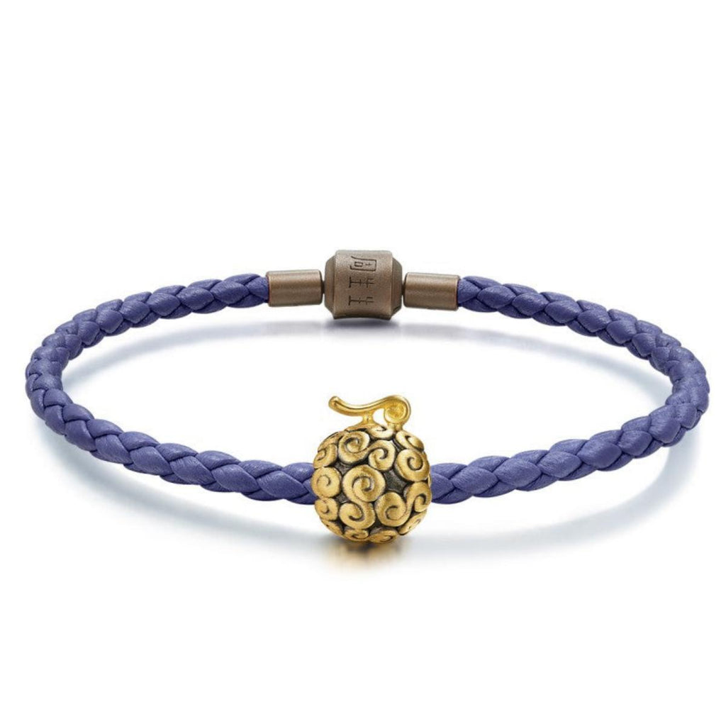 Bracelet de perles Luffy en or, cadeau pour les amoureux de la marine fruitée