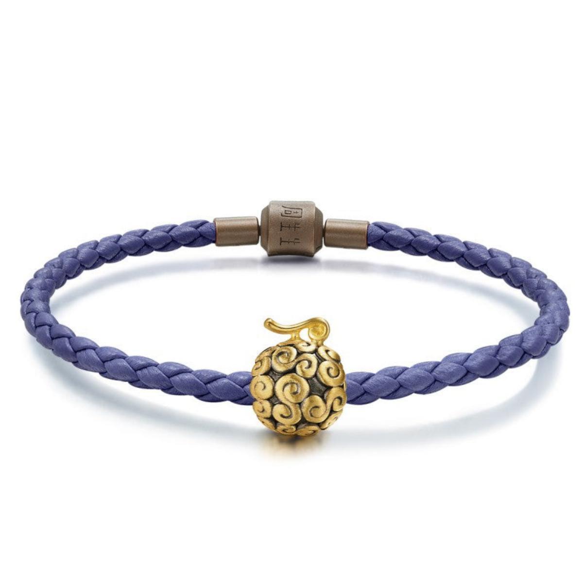Bracelet de perles Luffy en or, cadeau pour les amoureux de la marine fruitée