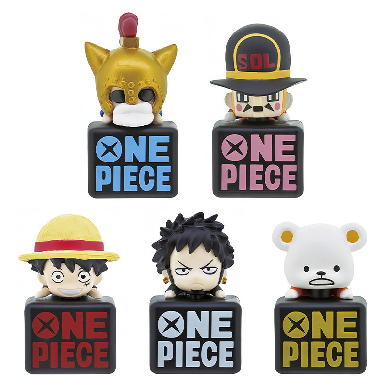 Kit de garage mini-modèles de personnages mignons Luffy/Chopper/Law - Des personnages mignons qui égayent votre humeur au quotidien